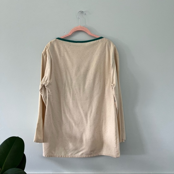 Hand Tailored 100% Raw Silk Top - Picture 7 of 8